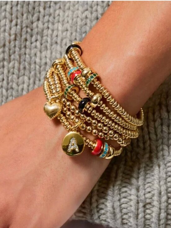 Roxanne Assoulin Jewelry - *Set* Roxane Assoulin The Slider Bracelet Duo Black/Orange